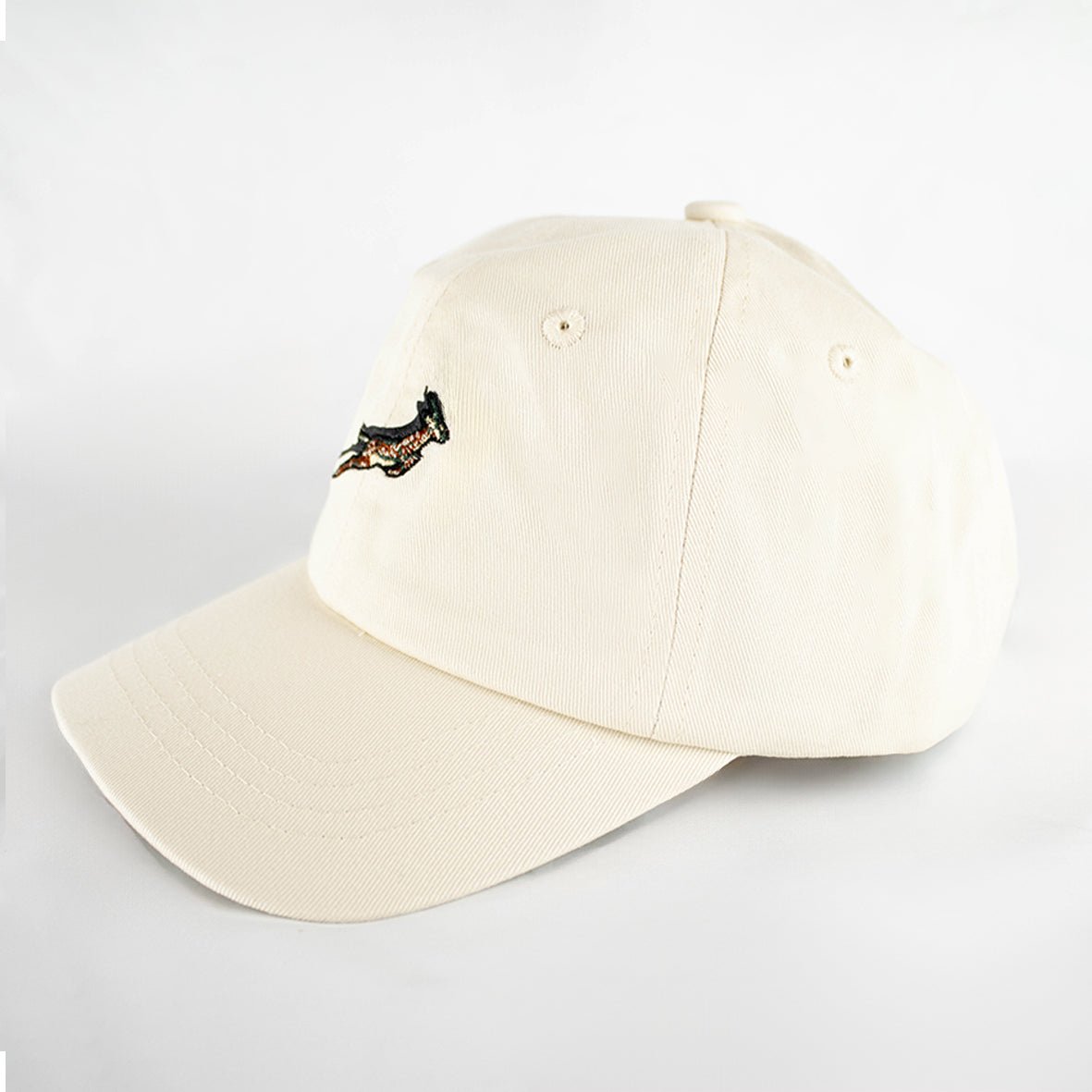 Springboks Ivory Shadow Pop Dad Cap - Premium Cotton Twill Adjustable