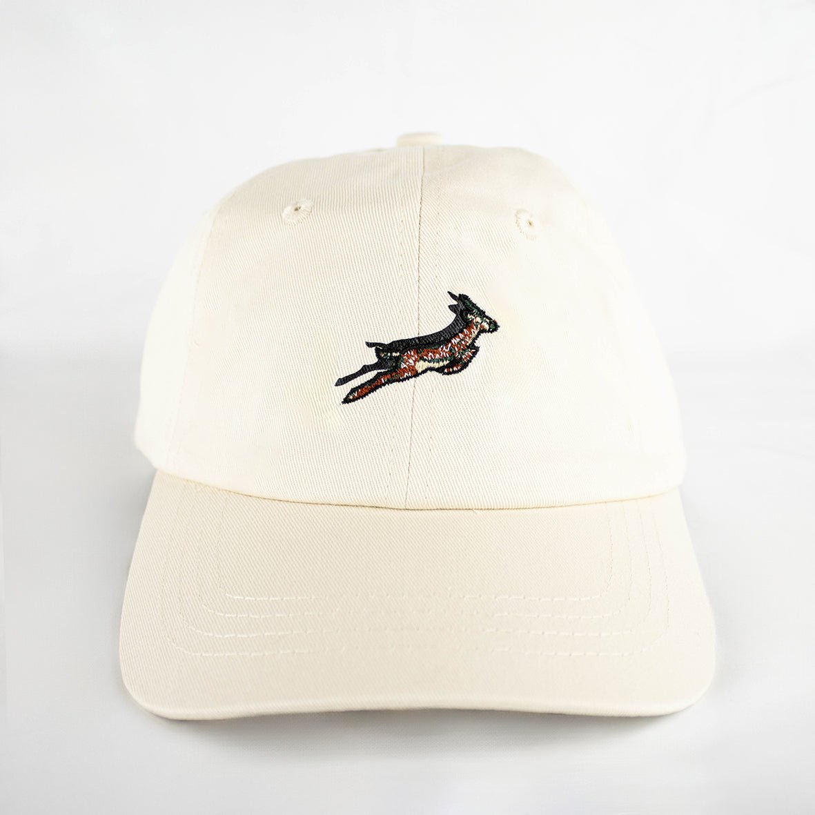 Springboks Ivory Shadow Pop Dad Cap - Premium Cotton Twill Adjustable