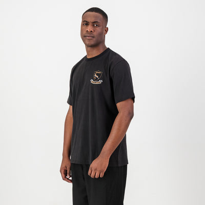 Springboks Shield Badge Regular Crew Neck Tee: Soft Cotton Fan Apparel