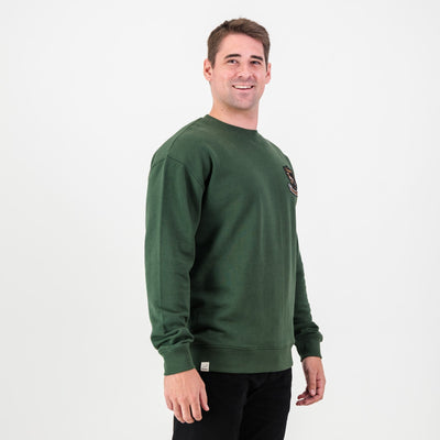 Official Springboks Shield Crew Sweat - Heavyweight Cotton French Terry