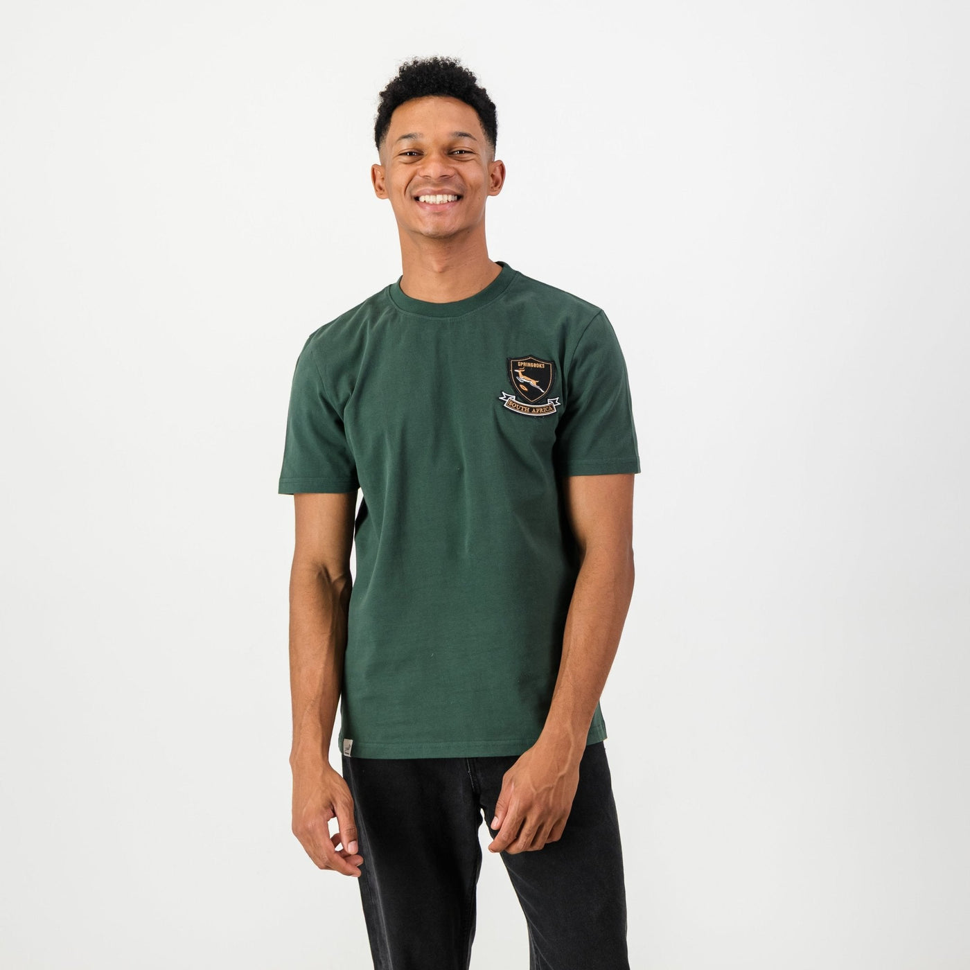Official Springboks Rugby Shield Logo Crew Neck Tee for Fanatics