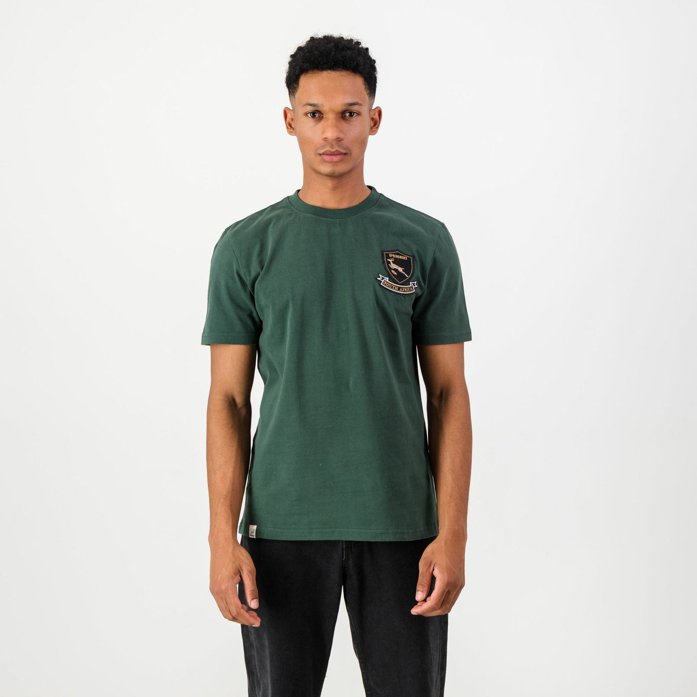Official Springboks Rugby Shield Logo Crew Neck Tee for Fanatics