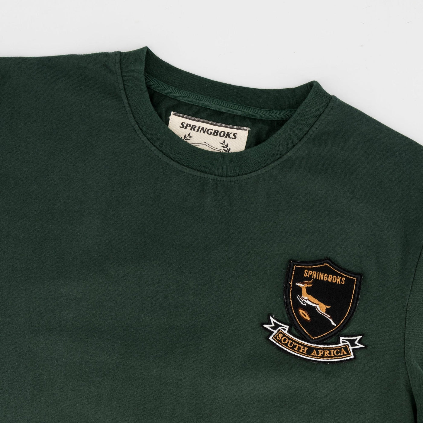 Official Springboks Rugby Shield Logo Crew Neck Tee for Fanatics