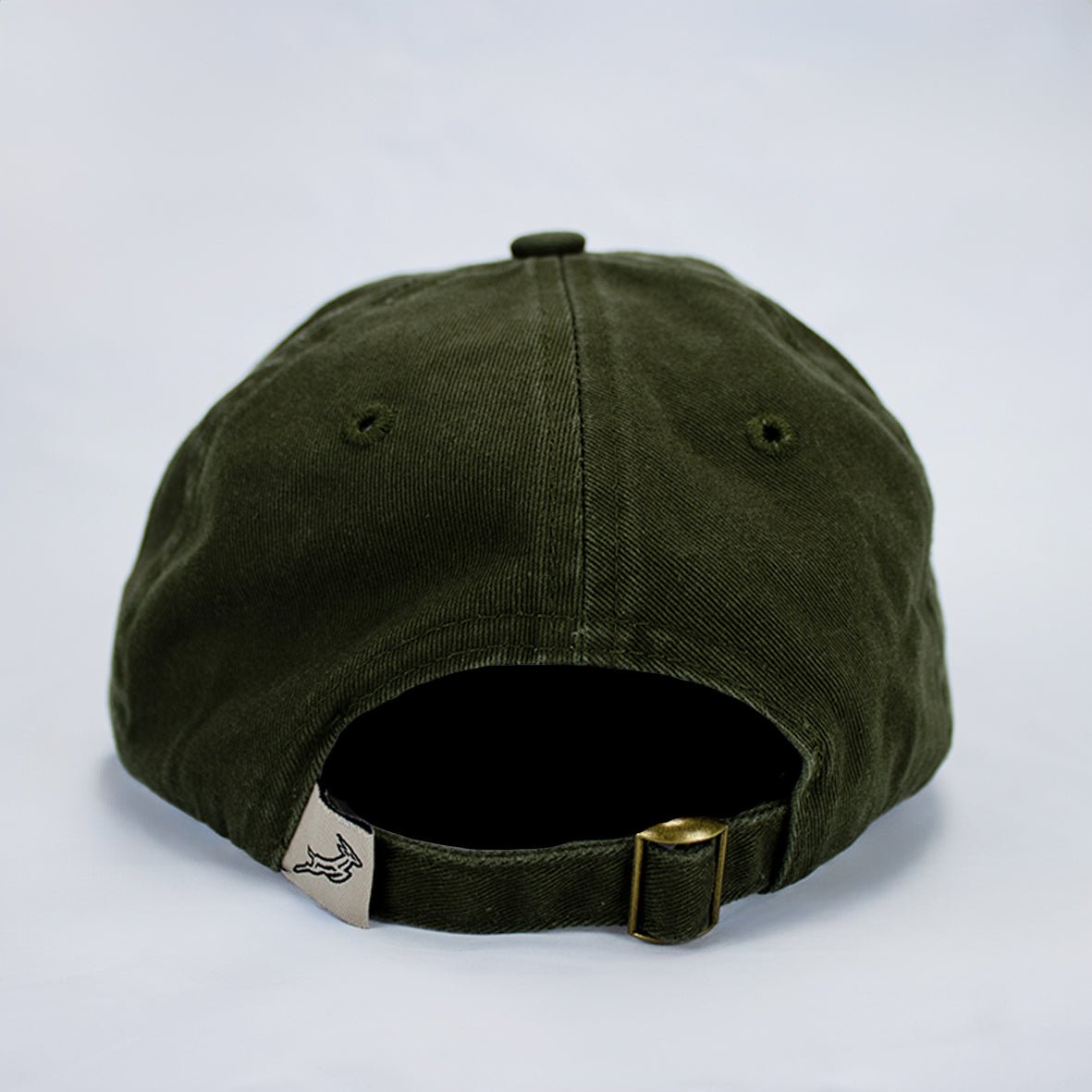 Springboks Rugby Shield Dad Cap: Military Olive Cotton Twill Adjustable Hat