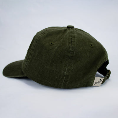 Springboks Rugby Shield Dad Cap: Military Olive Cotton Twill Adjustable Hat