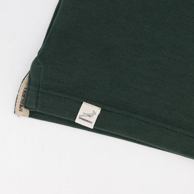 Springboks Shield Polo: Classic Green 100% Cotton Pique Rugby Fan Shirt