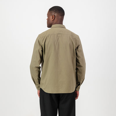 Springboks Classic Tailored Taupe Oxford Shirt: Premium Cotton, Long Sleeve, Durable Style