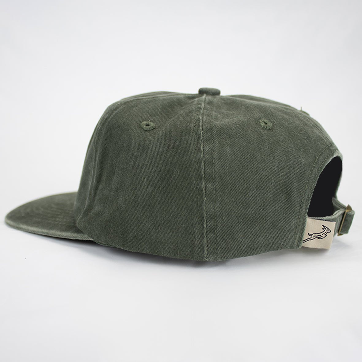 Official Springboks Rugby Fan Cap: Distressed Military Olive, Adjustable Cotton Twill
