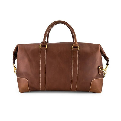 Premium Genuine Leather Springboks Weekender Duffle Bag - Durable Travel Holdall