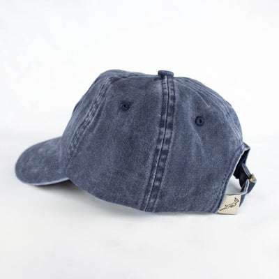 Official Springboks Winter Rugby Pop Badge Dad Cap - Navy Blue Cotton Twill