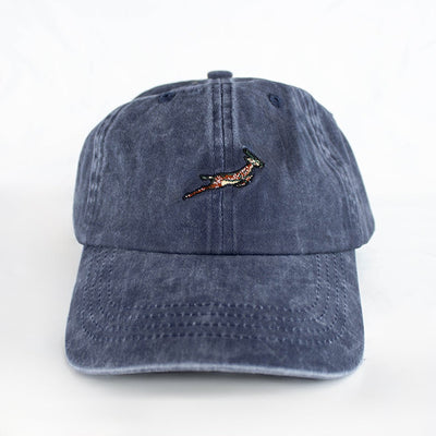 Official Springboks Winter Rugby Pop Badge Dad Cap - Navy Blue Cotton Twill