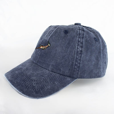 Official Springboks Winter Rugby Pop Badge Dad Cap - Navy Blue Cotton Twill