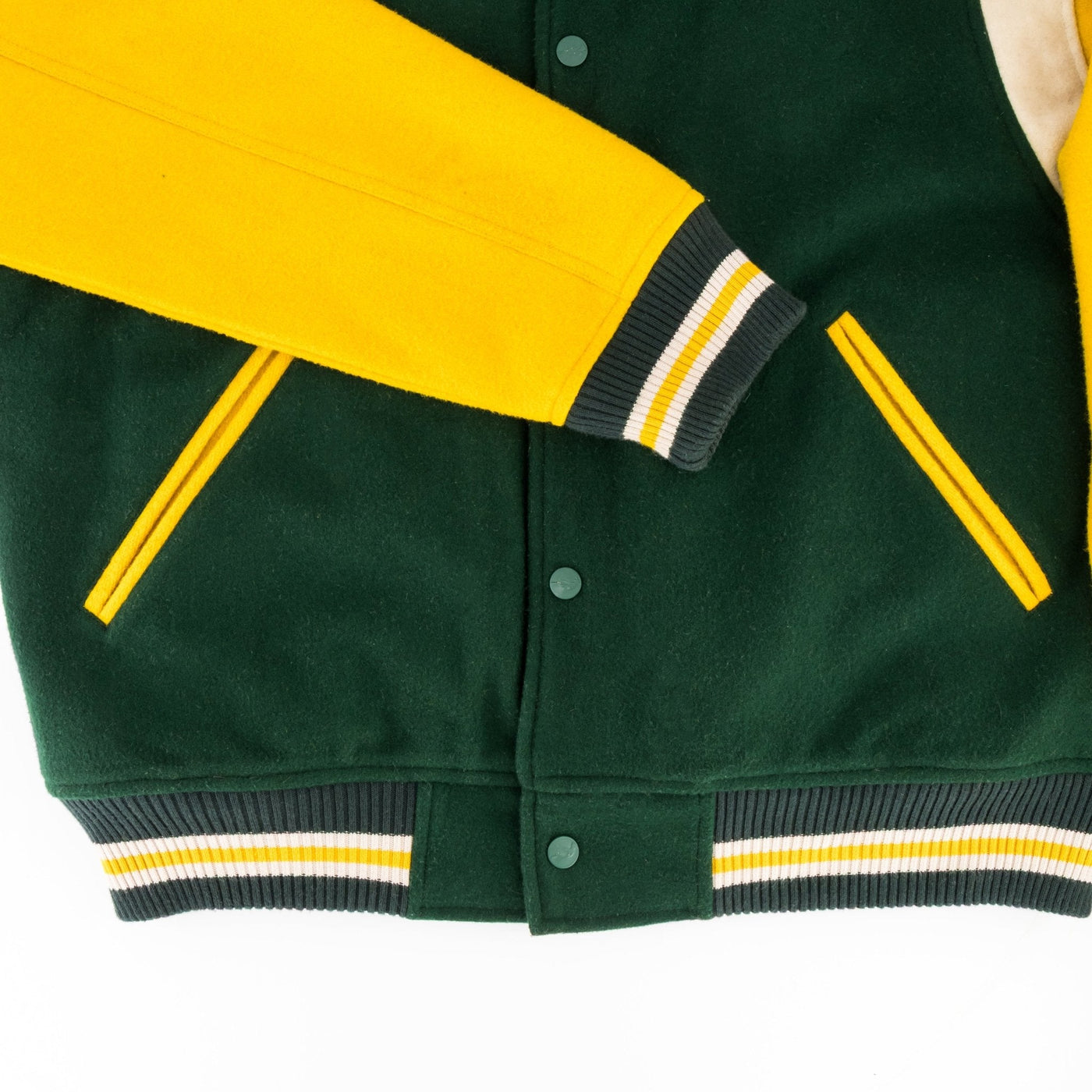 Springboks Wool Bomber Jacket: Premium Varsity Rugby Fan Apparel with Iconic Crest