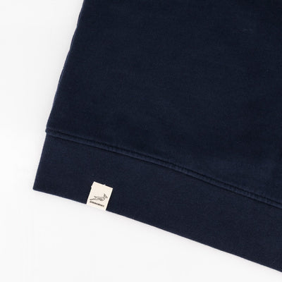 Springboks Official Navy Quarter-Zip Sweatshirt: Heavyweight French Terry Cotton Comfort