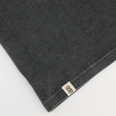 Stillknocks Turb Grey Acid Wash Boxy Crew Tee for Relaxed Streetwear Style