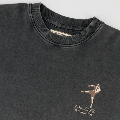 Stillknocks Turb Grey Acid Wash Boxy Crew Tee for Relaxed Streetwear Style
