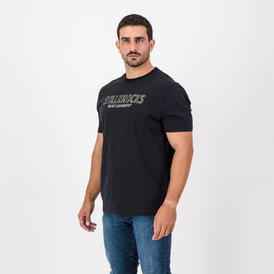 Stillknocks Built Different Crew Tee - Premium Black Cotton - Iconic Print