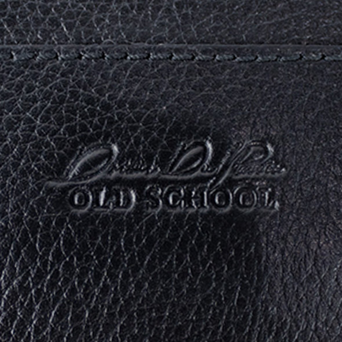 Stillknocks Premium Pebbled Leather Card Holder – Sleek Black Minimalist Design