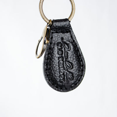 Durable Black Pebbled Leather Key Ring - Stillknocks Dricus Du Plessis Signature