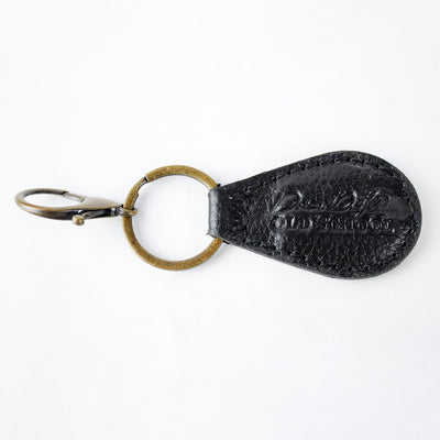 Durable Black Pebbled Leather Key Ring - Stillknocks Dricus Du Plessis Signature