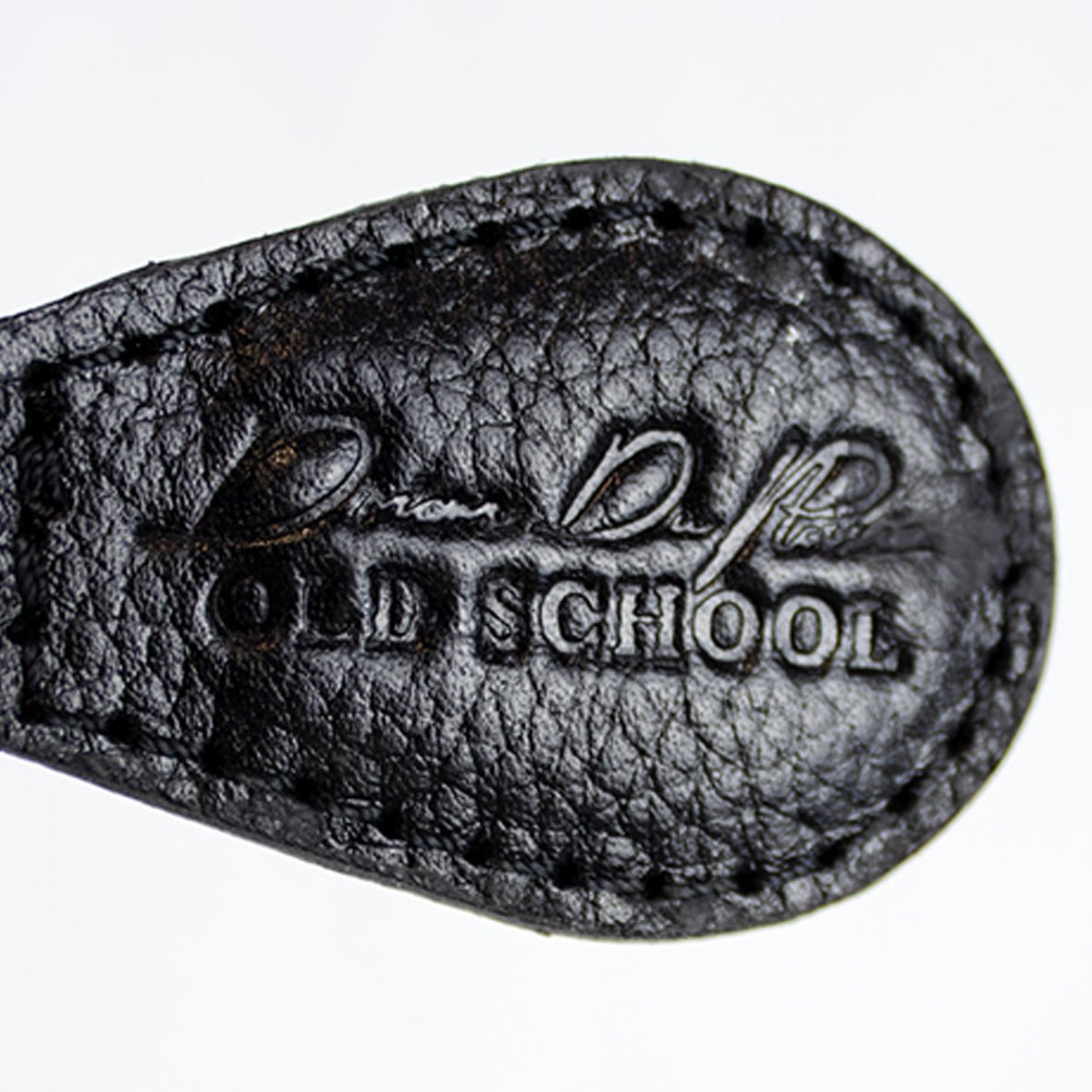 Durable Black Pebbled Leather Key Ring - Stillknocks Dricus Du Plessis Signature