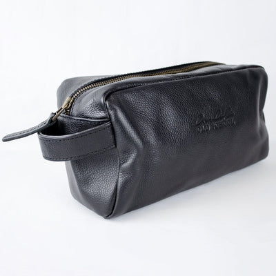 Luxury Full-Grain Leather Vanity Bag: Stylish, Durable, and Travel-Ready Organizer