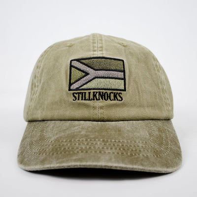 Stillknocks Military Olive Flag Dad Cap: Vintage Look, Proudly SA Embroidered Heritage