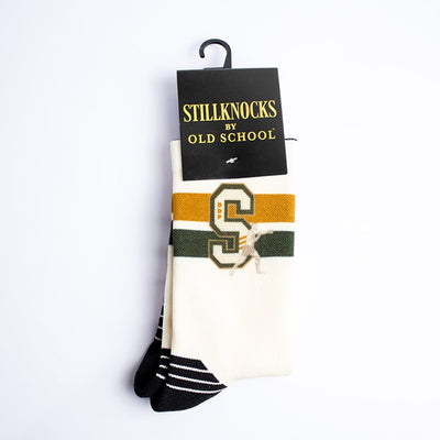Stillknocks S Versus Ivory Crew Socks: Premium Cotton Blend, Style, Comfort