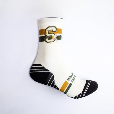Stillknocks S Versus Ivory Crew Socks: Premium Cotton Blend, Style, Comfort