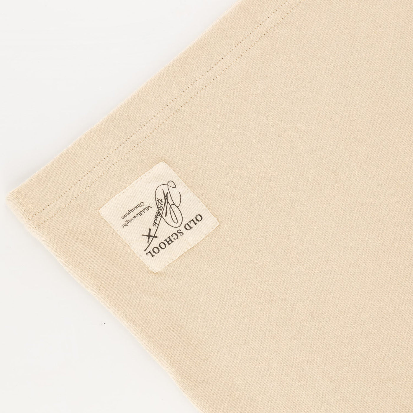 Stillknocks Ivory Boxy Tee: Soft Cotton, Relaxed Drop-Shoulder Fit, Tonal Logo