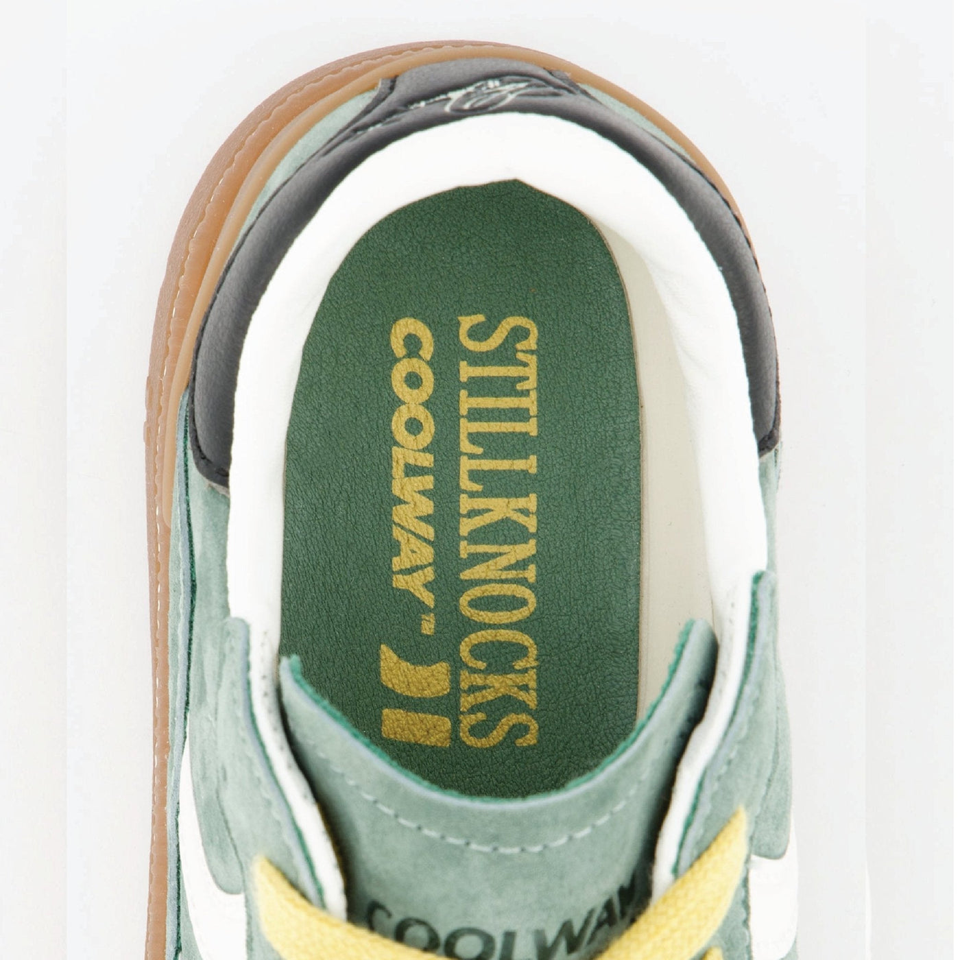 Limited-Edition Stillknocks Coolway Old School Forest Green Suede Sneakers