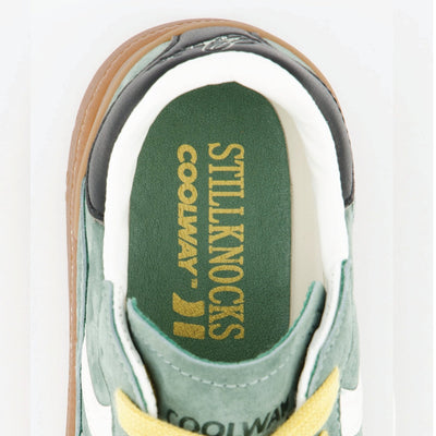 Limited-Edition Stillknocks Coolway Old School Forest Green Suede Sneakers