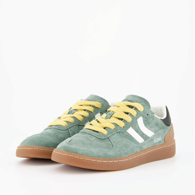Limited-Edition Stillknocks Coolway Old School Forest Green Suede Sneakers