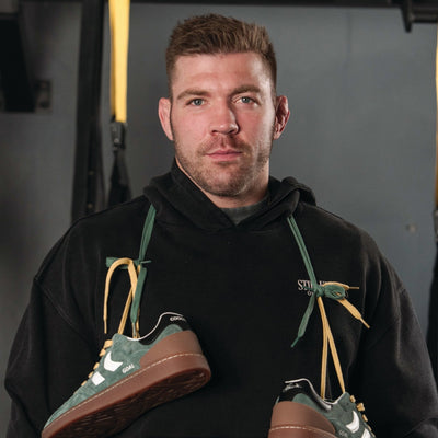 Limited-Edition Stillknocks Coolway Old School Forest Green Suede Sneakers