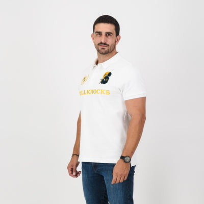 Stillknocks Real DDP Short Sleeve Polo Shirt - Premium Cotton Pique White