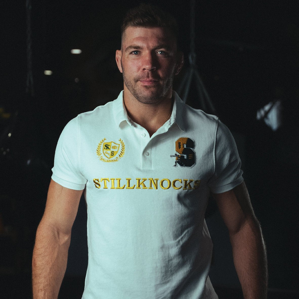 Stillknocks Real DDP Short Sleeve Polo Shirt - Premium Cotton Pique White